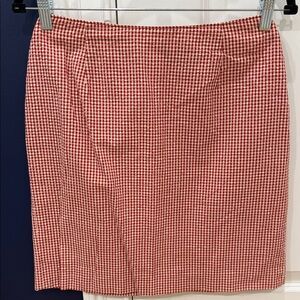 Ralph Lauren Red Gingham Skirt